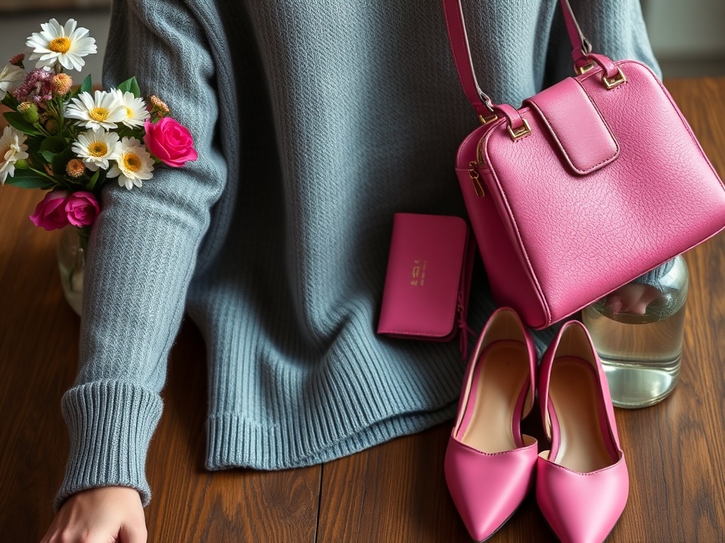 demunte.ro | Cum să porți hainele gri cu accente roz