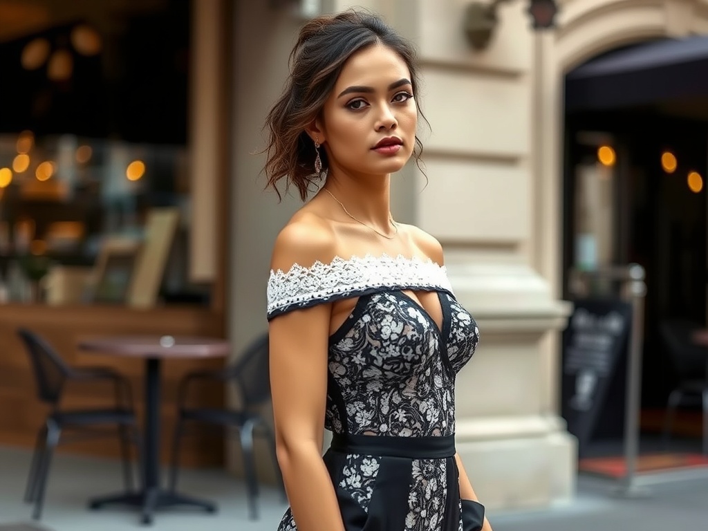 demunte.ro | Salopete din dantelă: romantică și sofisticată